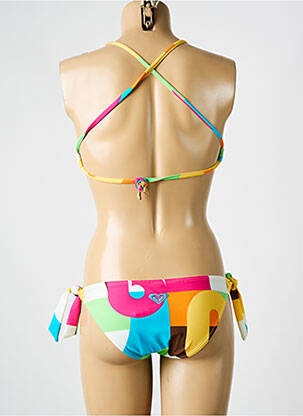Maillot de bain 2 pièces stretch haut triangles blanc ROXY femme