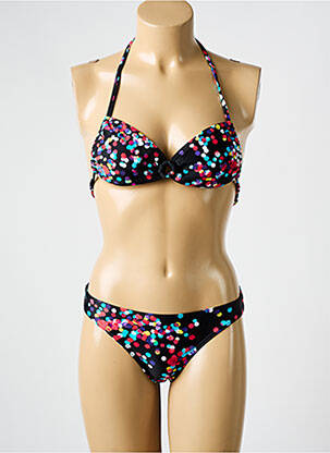Maillot de bain 2 pièces stretch haut soutien-gorge moulé noir ROXY femme