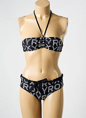 Maillot de bain 2 pièces stretch haut bandeau noir ROXY femme