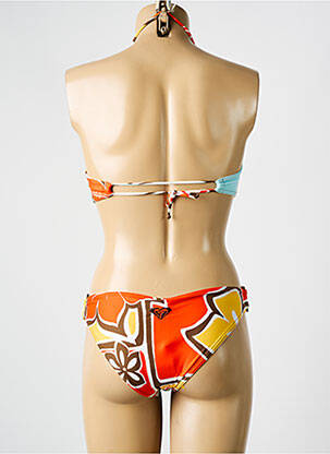 Maillot de bain 2 pièces stretch haut soutien-gorge balconnet orange ROXY femme