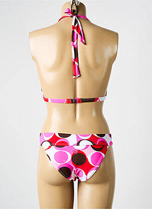 Maillot de bain 2 pièces stretch haut soutien-gorge moulé rose ROXY femme