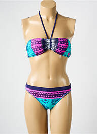 Maillot de bain 2 pièces imprimé fantaisie violet ROXY fille