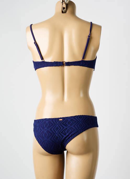 Maillot de bain 2 pièces bretelles élastiquées ajustables bleu ROXY femme