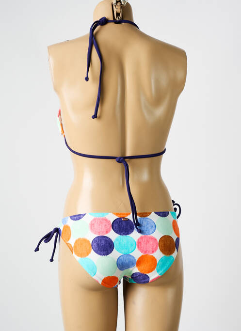 Maillot de bain 2 pièces stretch haut triangles bleu ROXY femme