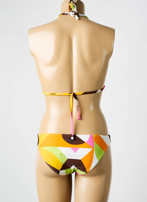 Maillot de bain 2 pièces stretch haut triangles vert ROXY femme