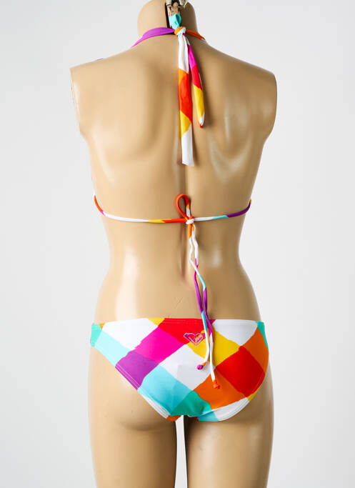 Maillot de bain 2 pièces stretch haut triangles blanc ROXY femme
