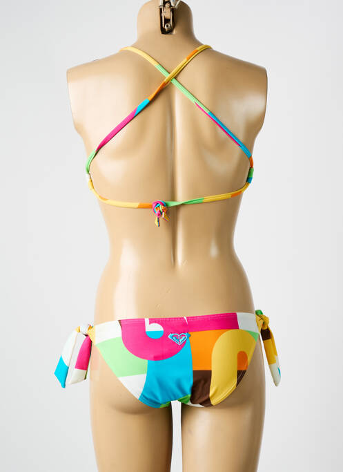Maillot de bain 2 pièces stretch haut triangles blanc ROXY femme