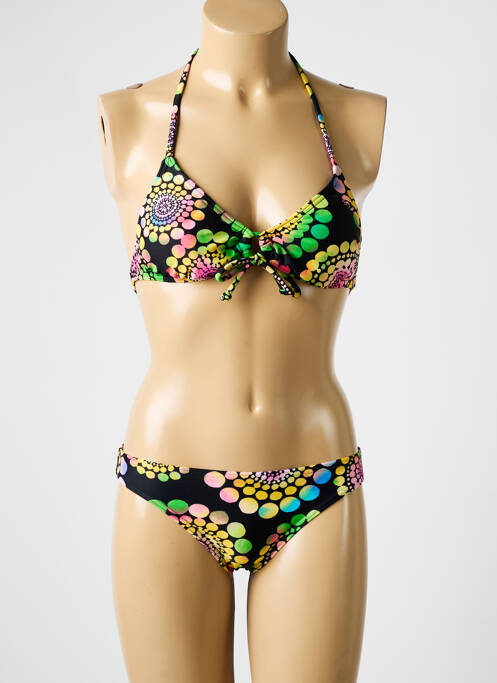 Maillot de bain 2 pièces stretch haut soutien-gorge moulé noir ROXY femme