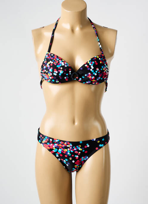 Maillot de bain 2 pièces stretch haut soutien-gorge moulé noir ROXY femme