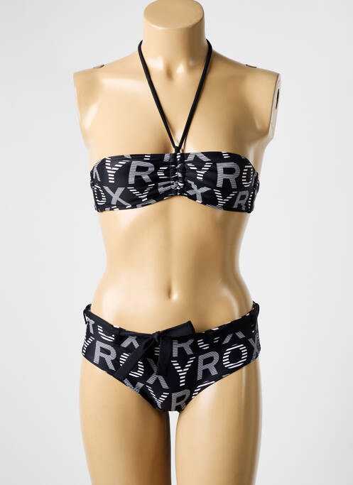 Maillot de bain 2 pièces stretch haut bandeau noir ROXY femme