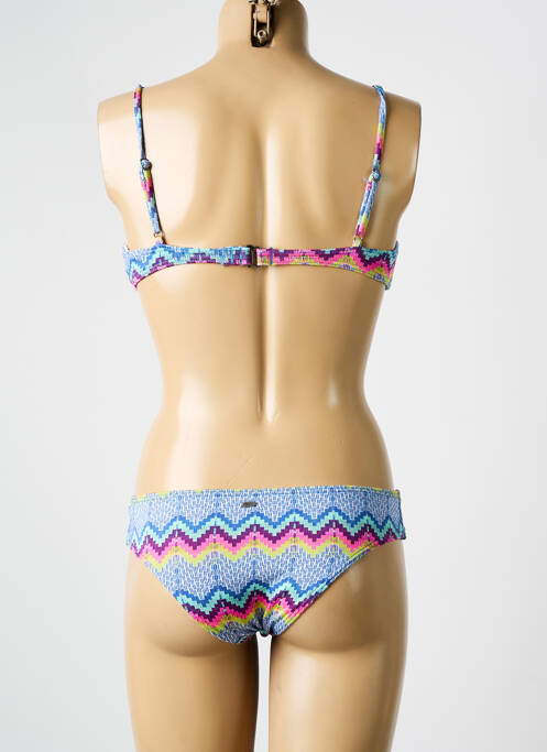 Maillot de bain 2 pièces stretch haut soutien-gorge balconnet bleu ROXY femme