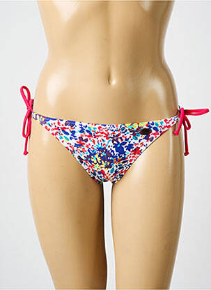 Bas de maillot de bain imprimé fantaisie bikini bleu ROXY femme