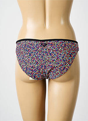 Bas de maillot de bain imprimé fleurs culotte noir ROXY femme