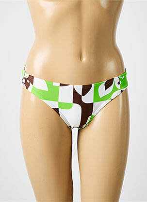 Bas de maillot de bain imprimé fantaisie culotte vert ROXY femme