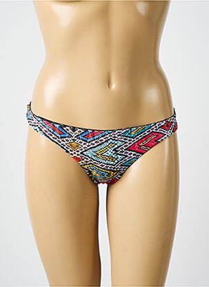Bas de maillot de bain imprimé fantaisie culotte bleu ROXY femme