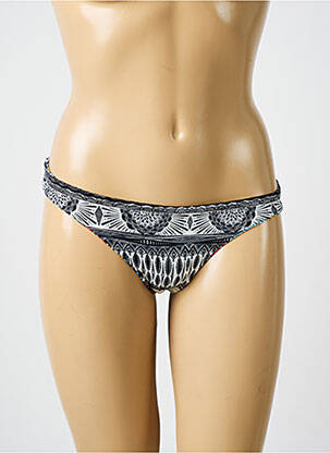 Bas de maillot de bain imprimé fantaisie culotte bleu ROXY femme