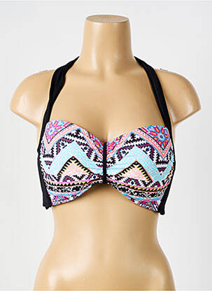 Haut de maillot de bain stretch haut soutien-gorge push-up noir SEAFOLLY femme