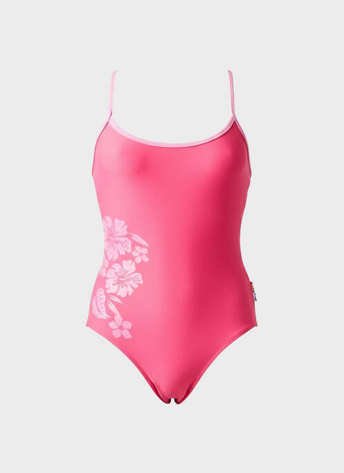 Maillot de bain 1 pièce rose QUIKSILVER pour fille