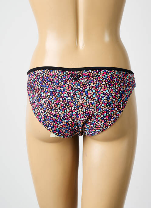 Bas de maillot de bain imprimé fleurs culotte noir ROXY femme