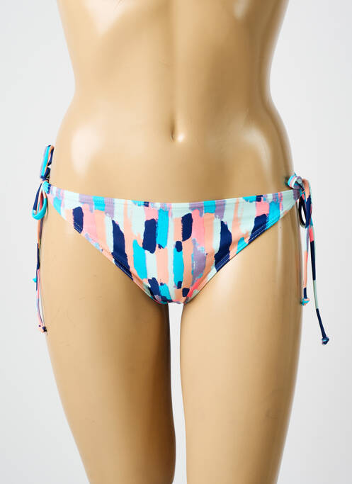 Bas de maillot de bain imprimé fantaisie bikini bleu ROXY femme