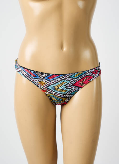Bas de maillot de bain imprimé fantaisie culotte bleu ROXY femme