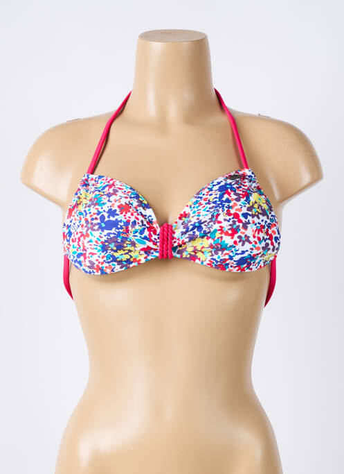 Haut de maillot de bain stretch haut soutien-gorge moulé blanc ROXY femme