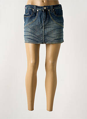 Mini-jupe coupe droite bleu ROXY femme