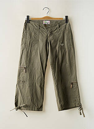 Pantacourt coupe droite taille basse vert ROXY femme