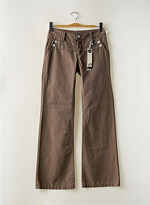 Pantalon flare taille basse taille basse marron QUIKSILVER femme