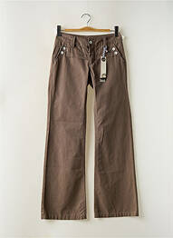Pantalon flare taille basse taille basse marron QUIKSILVER femme