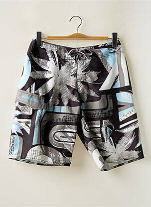 Short de bain imprimé fantaisie gris QUIKSILVER homme