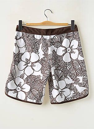 Bas de maillot de bain imprimé fleurs short marron ROXY femme