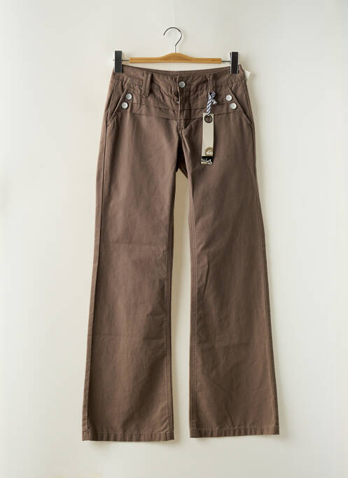 Pantalon flare taille basse taille basse marron QUIKSILVER femme