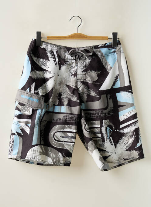 Short de bain imprimé fantaisie gris QUIKSILVER homme