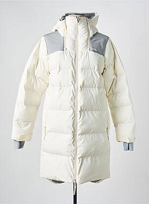 Doudoune poches a capuche beige POC femme
