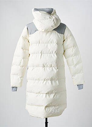 Doudoune poches a capuche beige POC femme