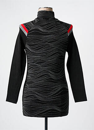 Pull coupe cintrée manches longues noir NEWLAND femme