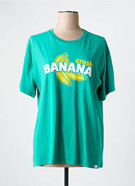 T-shirt coupe droite manches courtes vert FRENCH DISORDER femme
