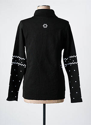 Sweat-shirt manches longues manches longues noir NEWLAND femme
