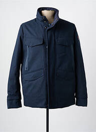Doudoune manches longues a capuche bleu VUARNET homme