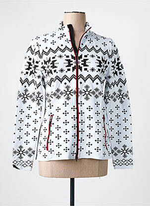 Gilet manches longues blanc NEWLAND pour femme