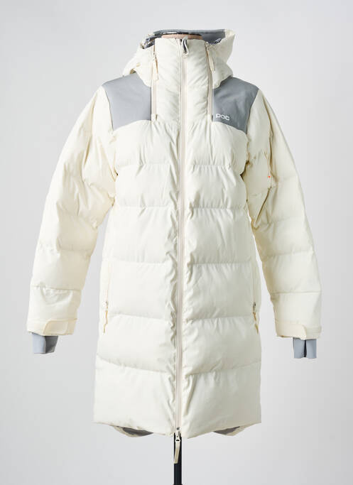 Doudoune poches a capuche beige POC femme