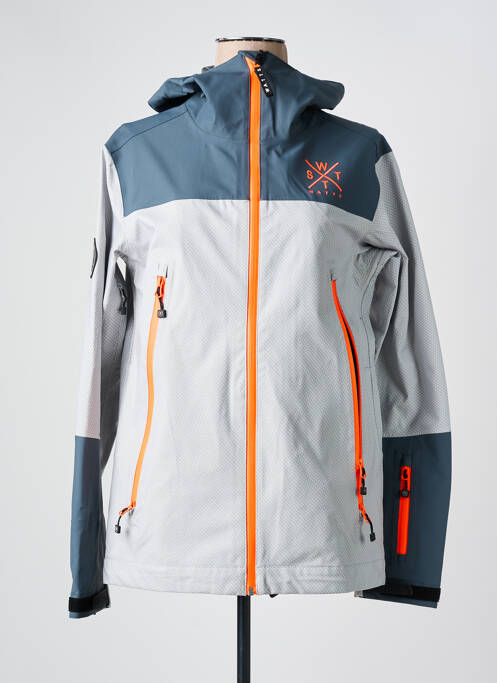 Parka manches longues a capuche gris WATTS femme