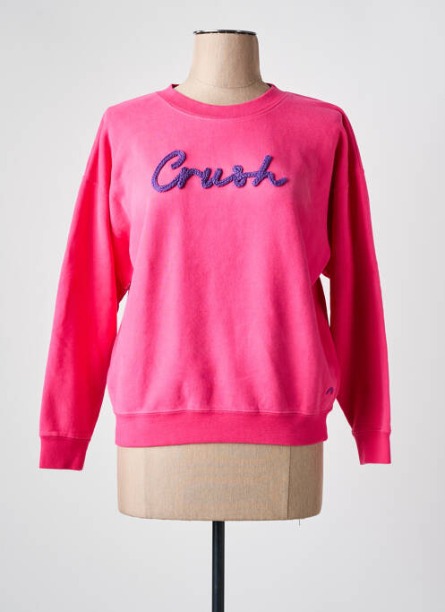 Sweat-shirt stretch manches longues rose FRENCH DISORDER femme