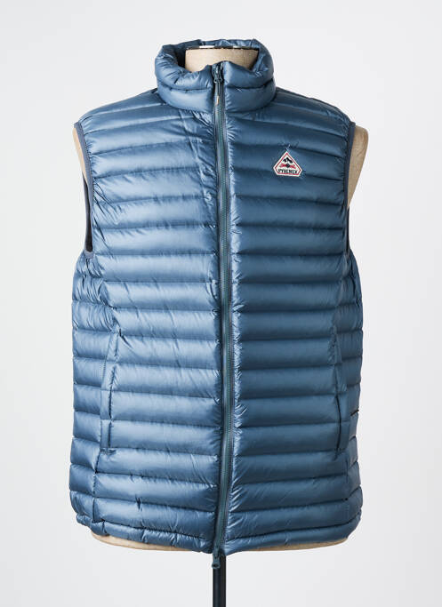 Doudoune tissage imperméable sans capuche bleu PYRENEX homme