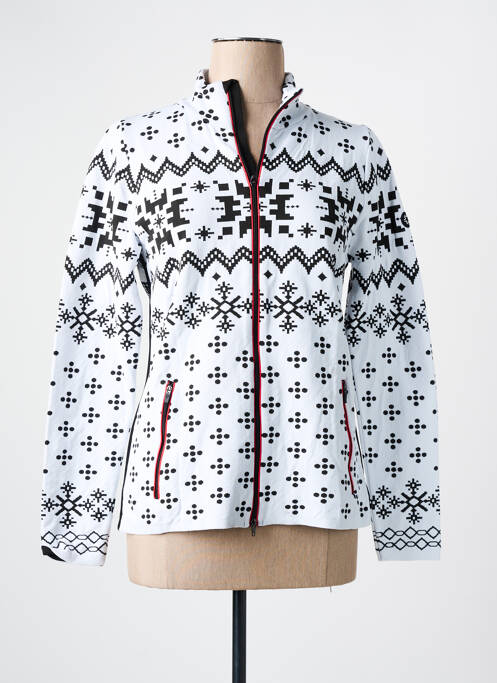 Gilet manches longues blanc NEWLAND pour femme