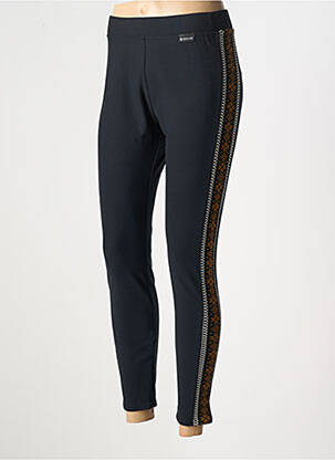 Legging broderie galons latéraux taille normale noir NEWLAND femme