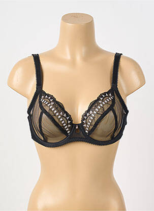 Soutien-gorge broderie haut soutien-gorge emboitant noir FREYA femme