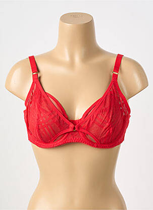 Soutien-gorge broderie haut soutien-gorge emboitant rouge FREYA femme