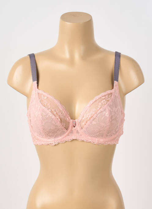 Soutien-gorge tissage dentelle haut soutien-gorge emboitant rose FREYA femme